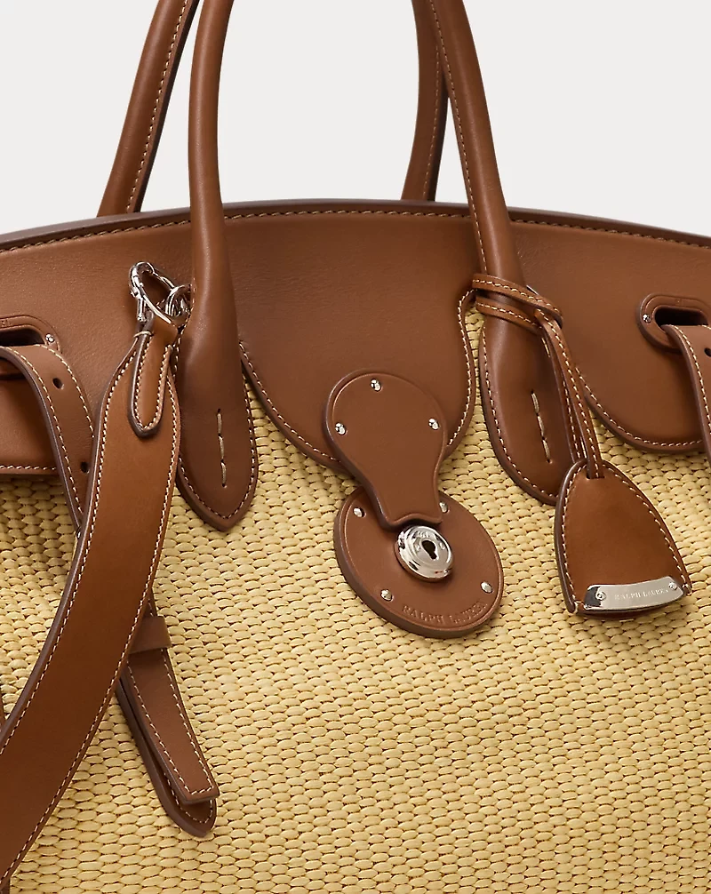 Soft Ricky 40 Braided Raffia Bag