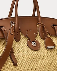 Soft Ricky 40 Braided Raffia Bag