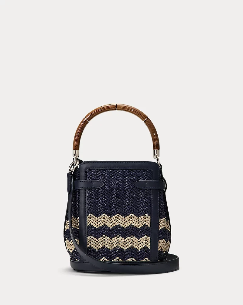 The Ralph Raffia Small Bucket Bag