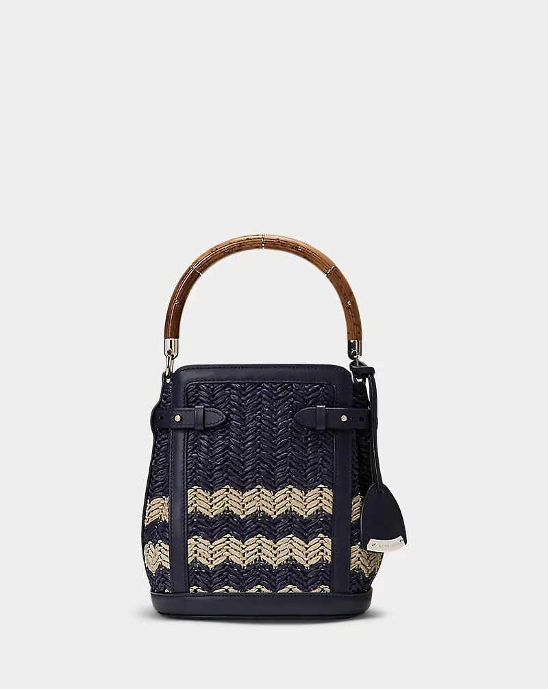 The Ralph Raffia Small Bucket Bag