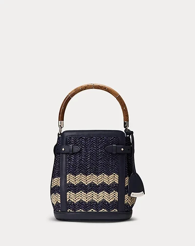 The Ralph Raffia Small Bucket Bag