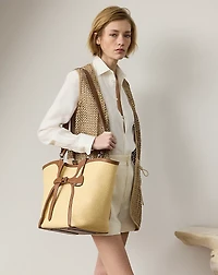 The Ralph Braided Raffia Large Tote