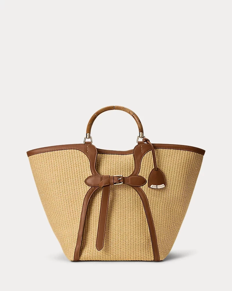The Ralph Braided Raffia Large Tote