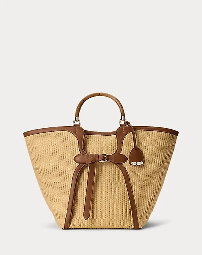 The Ralph Braided Raffia Large Tote