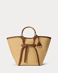 The Ralph Braided Raffia Large Tote