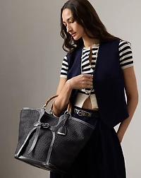 The Ralph Braided Raffia Large Tote