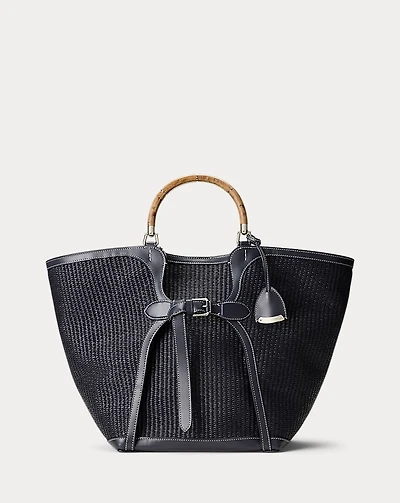 The Ralph Braided Raffia Large Tote