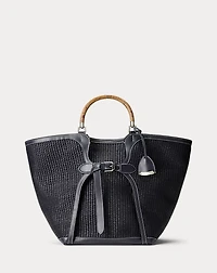 The Ralph Braided Raffia Large Tote