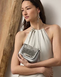 Evening Bag in Embellished Satin