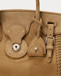 Soft Ricky Fringe-Trim Calf-Suede Bag