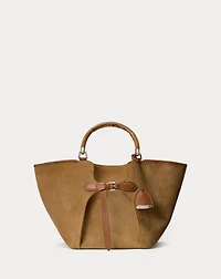 The Ralph Calfskin-Trim Calf-Suede Tote