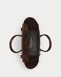 Soft Ricky 33 Alligator-Trim Flannel Bag