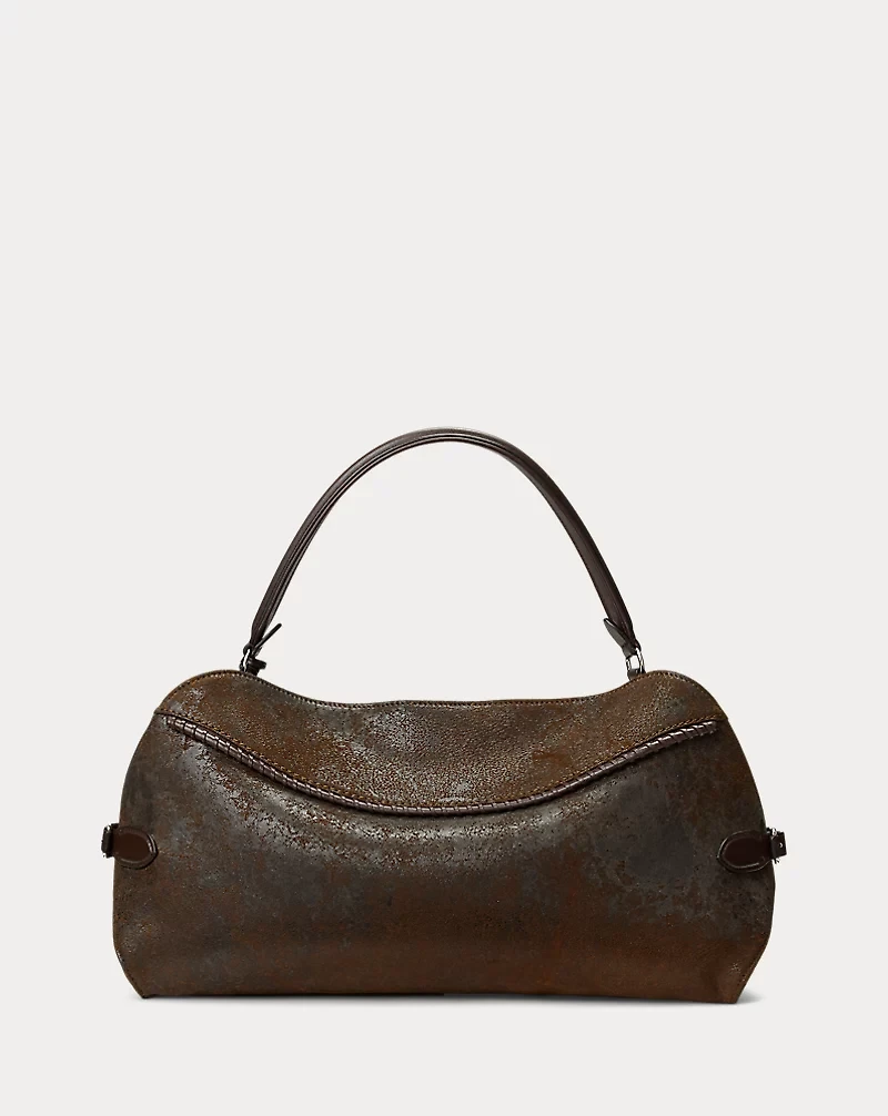 The Ralph Flocked Denim Shoulder Bag