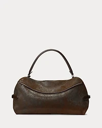The Ralph Flocked Denim Shoulder Bag