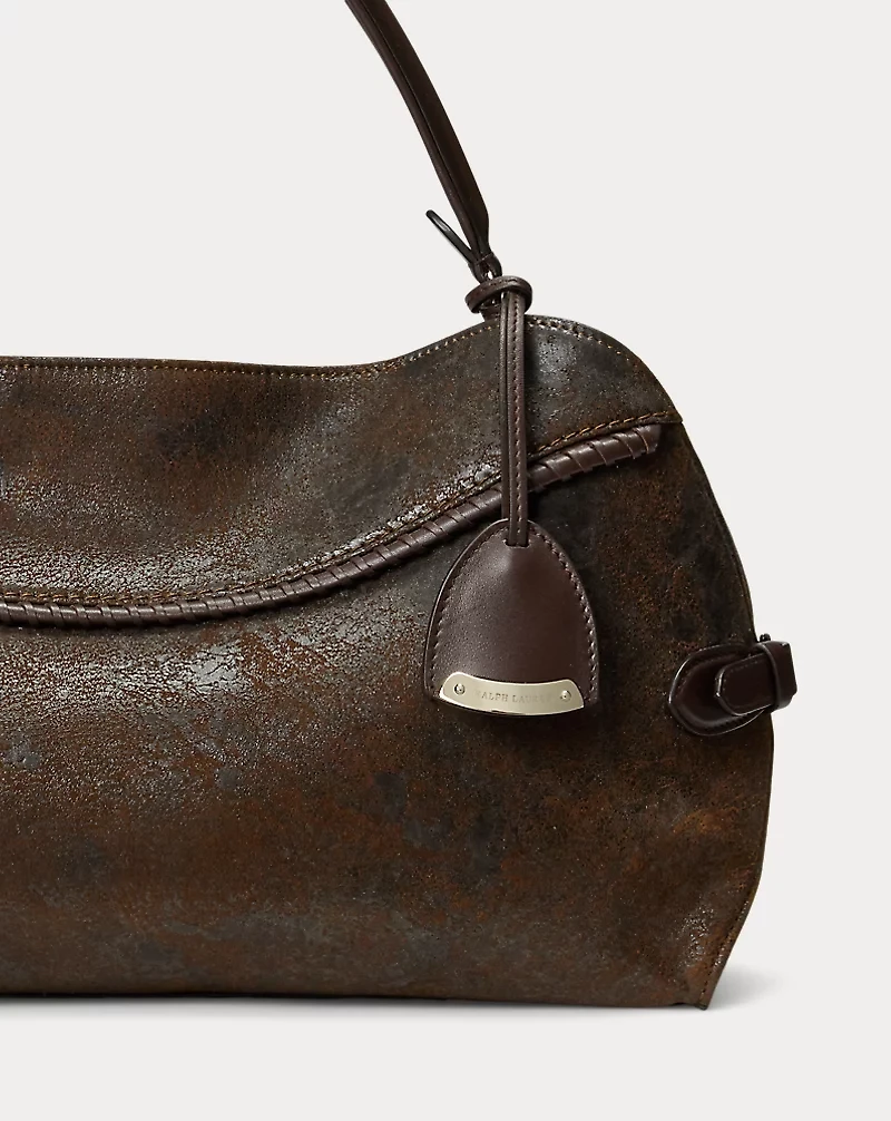 The Ralph Flocked Denim Shoulder Bag