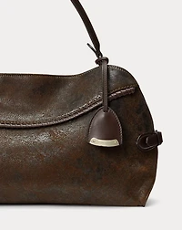 The Ralph Flocked Denim Shoulder Bag