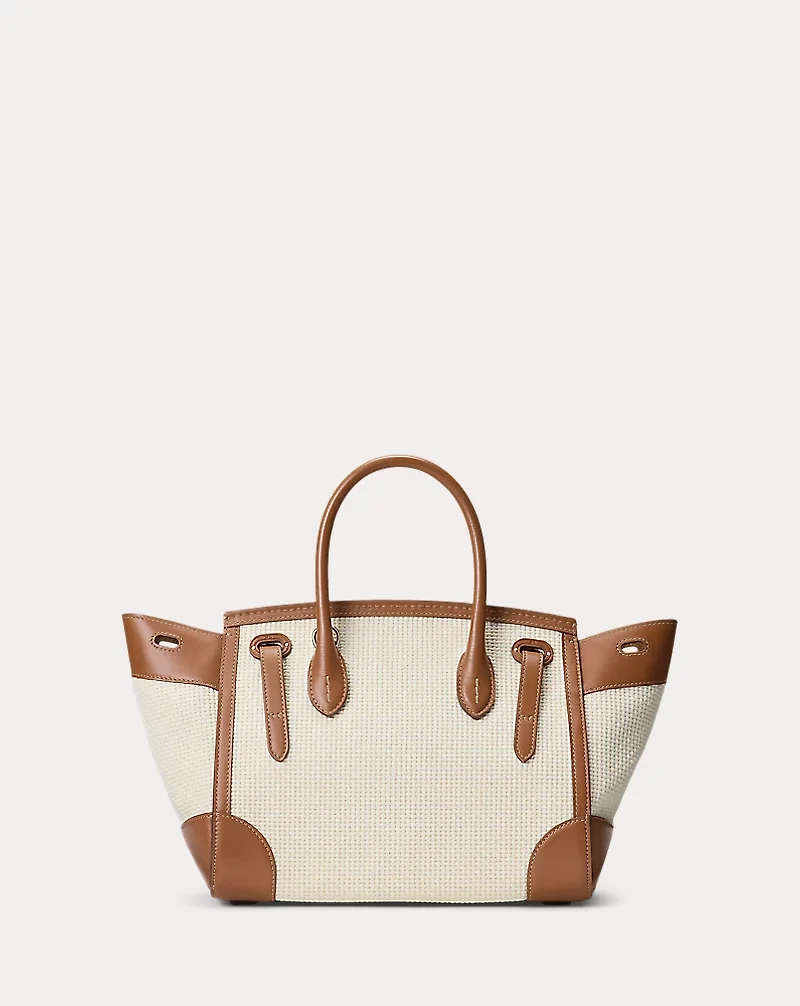 Soft Ricky 27 Calfskin-Trim Woven Bag