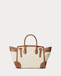 Soft Ricky 27 Calfskin-Trim Woven Bag