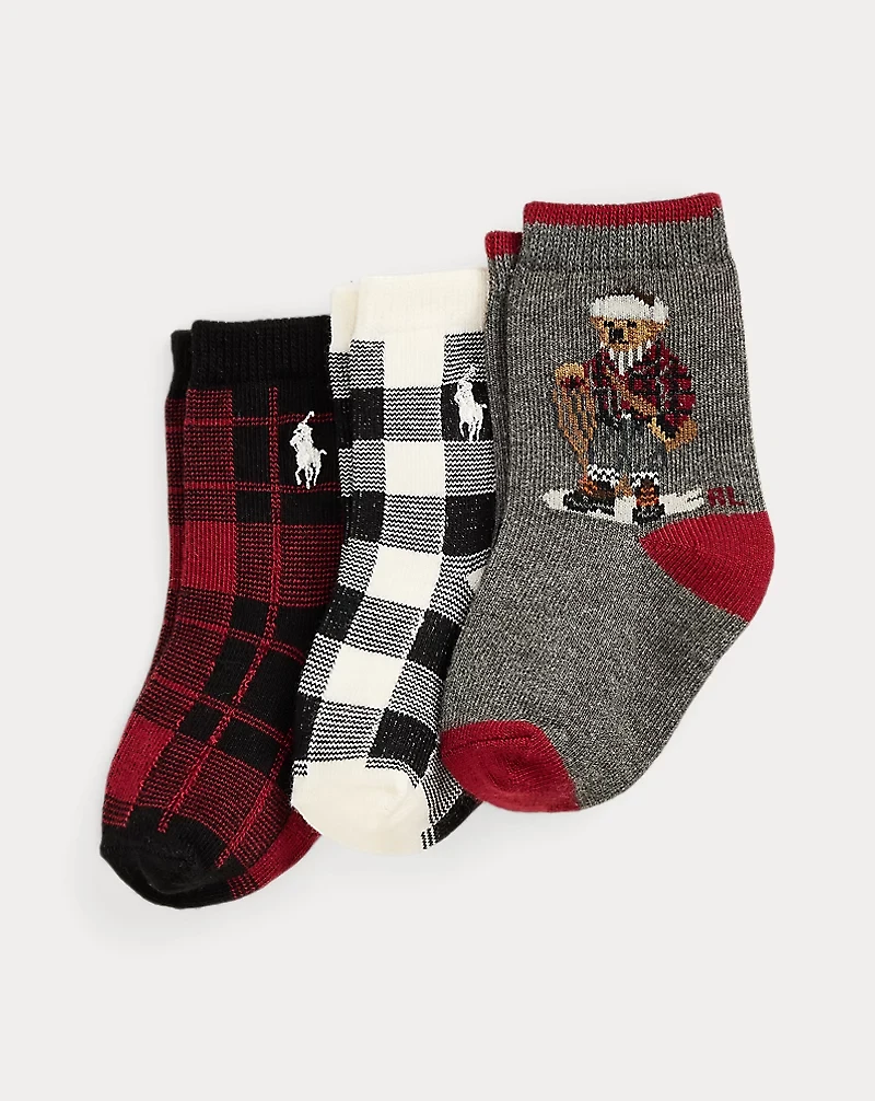 Polo Bear Crew Sock 3-Pack