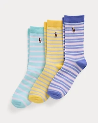 Striped Crew Sock 3-Pack