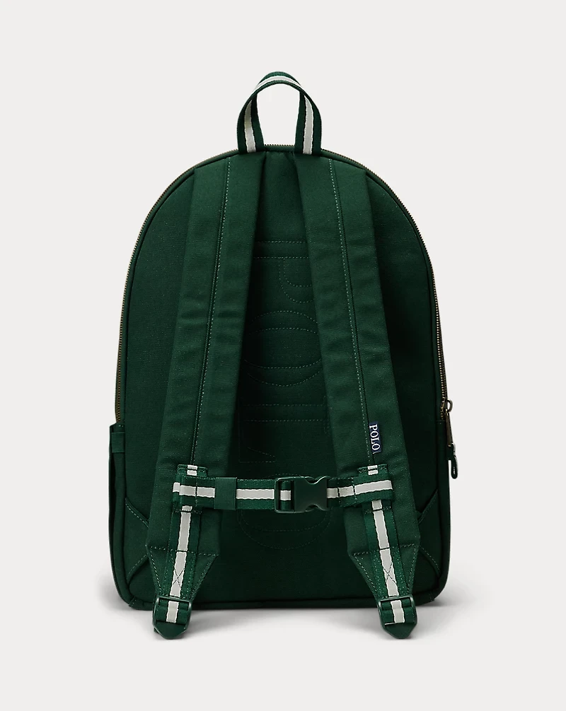 Varsity Polo Bear Canvas Backpack