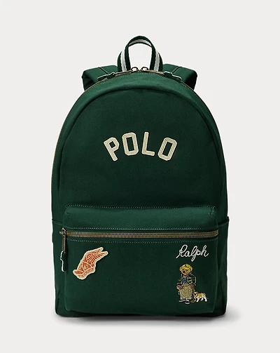 Varsity Polo Bear Canvas Backpack