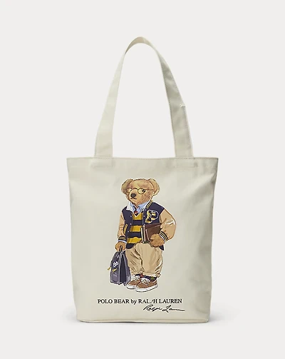 Polo Bear Cotton Canvas Tote