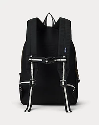 Letter Patch Canvas Backpack