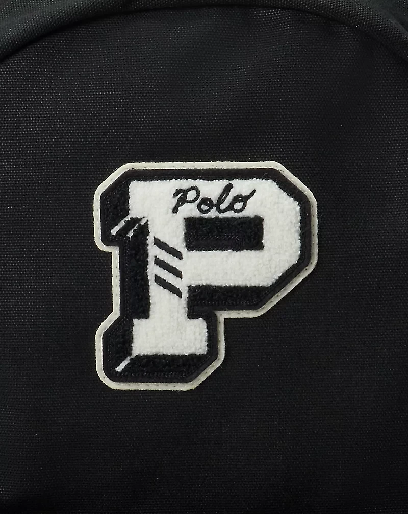 Letter Patch Canvas Backpack