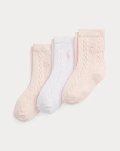 Cable-Knit Ankle Sock 3-Pack
