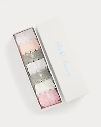 Scalloped-Trim Ankle Sock 7-Pack