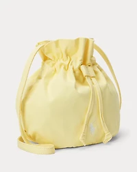 Big Pony Canvas Drawstring Bucket Bag