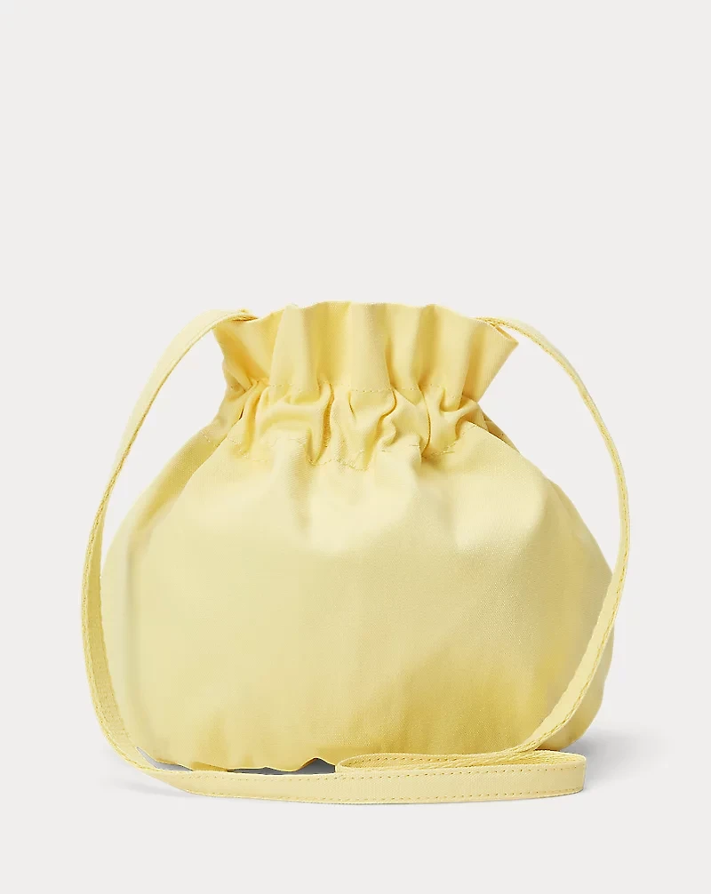 Big Pony Canvas Drawstring Bucket Bag