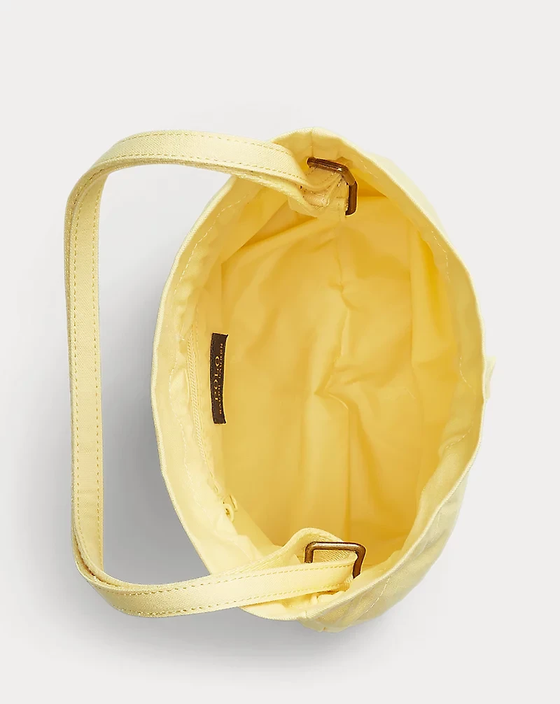 Big Pony Canvas Drawstring Bucket Bag