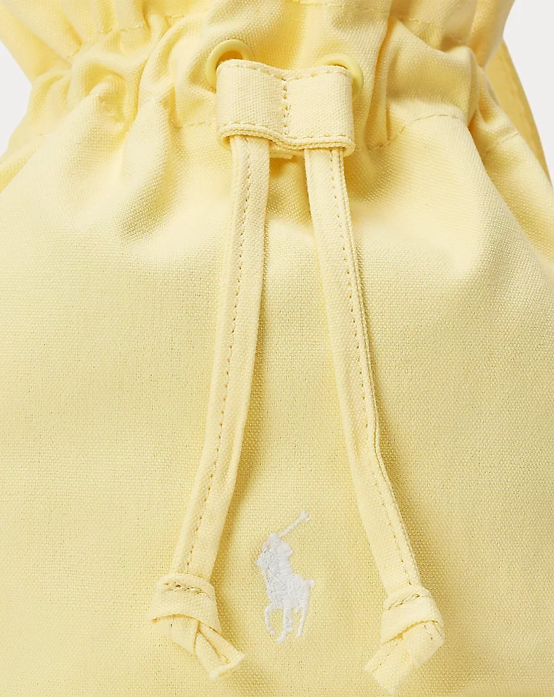 Big Pony Canvas Drawstring Bucket Bag