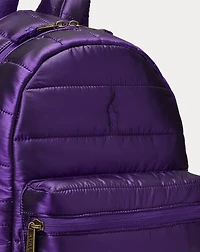 Quilted Metallic Backpack