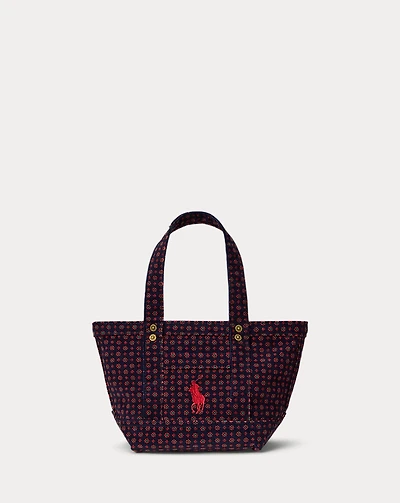 Floral Big Pony Corduroy Mini Tote