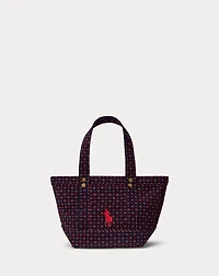 Floral Big Pony Corduroy Mini Tote