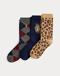 Polo Bear Crew Sock 3-Pack