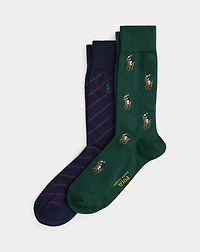 Signature Pony & Striped Sock 2-Pack