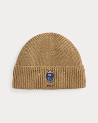 Polo Bear Rib-Knit Beanie