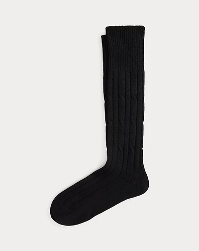 Cable-Knit Cashmere Socks