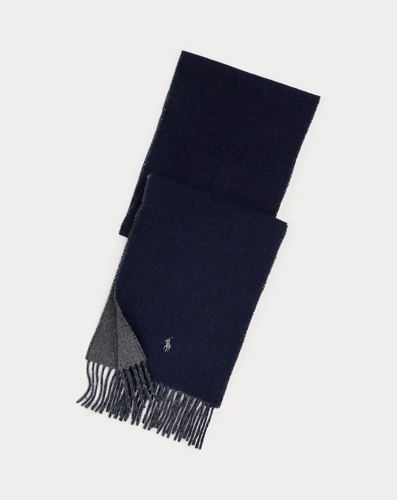 Reversible Wool-Blend Scarf