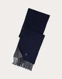 Reversible Wool-Blend Scarf