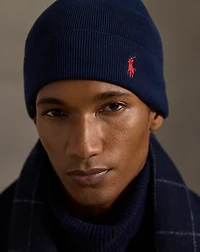 Rib-Knit Cotton Beanie