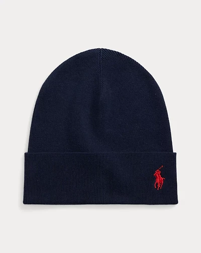 Rib-Knit Cotton Beanie