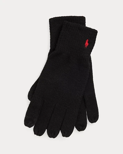Signature Pony Knit Touch Gloves