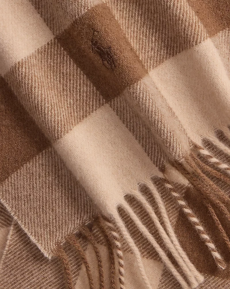 Buffalo Check Wool Scarf