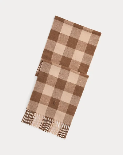 Buffalo Check Wool Scarf