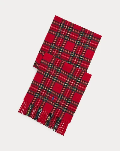 Plaid Cashmere Scarf